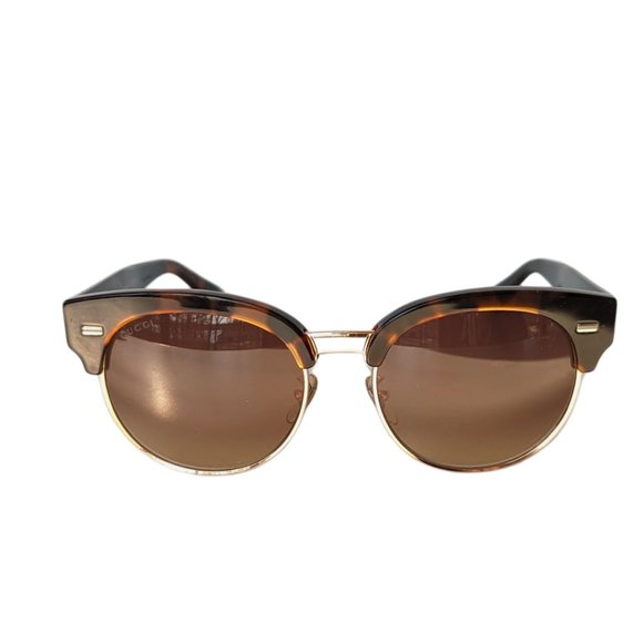 Gucci Round Havana Brown Tortoise shell Sunglasses & Case 4278/S LZUD8 5… - Picture 3 of 15